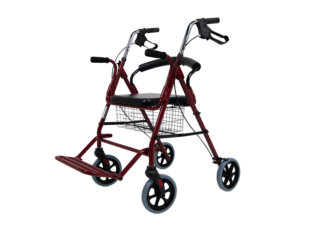 ROLLATOR-DE-ALUMINIO-CON-FRENOS-EN-EMPUNADURA-Y-REPOSAPIES ROLLATOR-DE-ALUMINIO-CON-FRENOS-EN-EMPUNADURA-Y-REPOSAPIES